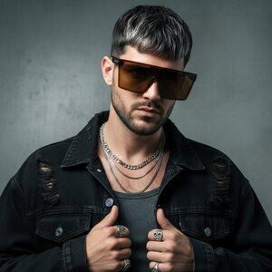 NEW MENS BioHazard RETRO Mirrored Edgy Iconic Sunglasses Orange NWT